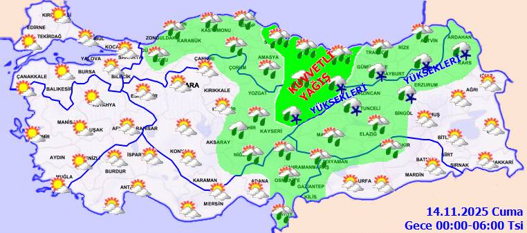 Meteoroloji uyardı: O bölgelerde yer yer kuvvetli olacak! Bugün hava nasıl, perşembe günü hava nasıl olacak? 11