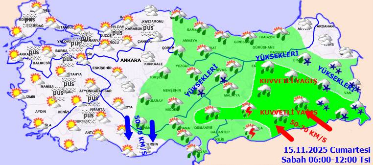 Meteoroloji son tahminlerini açıkladı: Haftasonu yağmur var mı, bugün hava nasıl, cumartesi hava nasıl olacak? 5