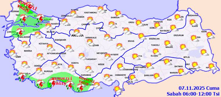 Meteoroloji uyardı: O bölgelerde kuvvetli olması bekleniyor! Bugün hava nasıl, cuma günü hava nasıl olacak? 7