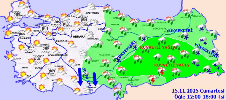 Meteoroloji son tahminlerini açıkladı: Haftasonu yağmur var mı, bugün hava nasıl, cumartesi hava nasıl olacak? 7