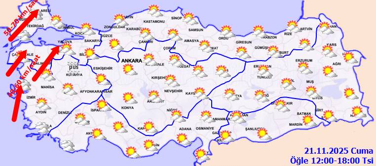Meteoroloji uyardı: O bölgelerde, kuvvetli olması bekleniyor! Bugün hava nasıl, cuma günü hava nasıl olacak? 8