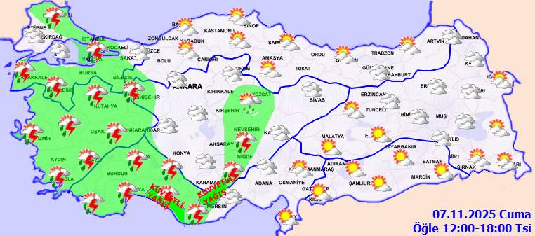 Meteoroloji uyardı: O bölgelerde kuvvetli olması bekleniyor! Bugün hava nasıl, cuma günü hava nasıl olacak? 5