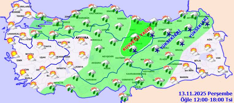 Meteoroloji uyardı: O bölgelerde yer yer kuvvetli olacak! Bugün hava nasıl, perşembe günü hava nasıl olacak? 6