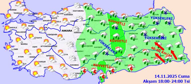 Meteoroloji uyardı: Hava sıcaklıkları düşüyor, kar kapıda! Bugün hava nasıl, cuma günü hava nasıl olacak? 5