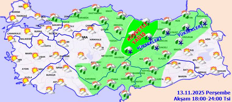 Meteoroloji uyardı: O bölgelerde yer yer kuvvetli olacak! Bugün hava nasıl, perşembe günü hava nasıl olacak? 4