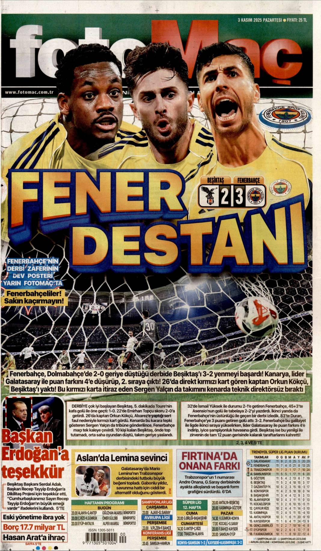 Boko haram, Petrol helal: 3 Kasım 2025 gazete manşetleri 24