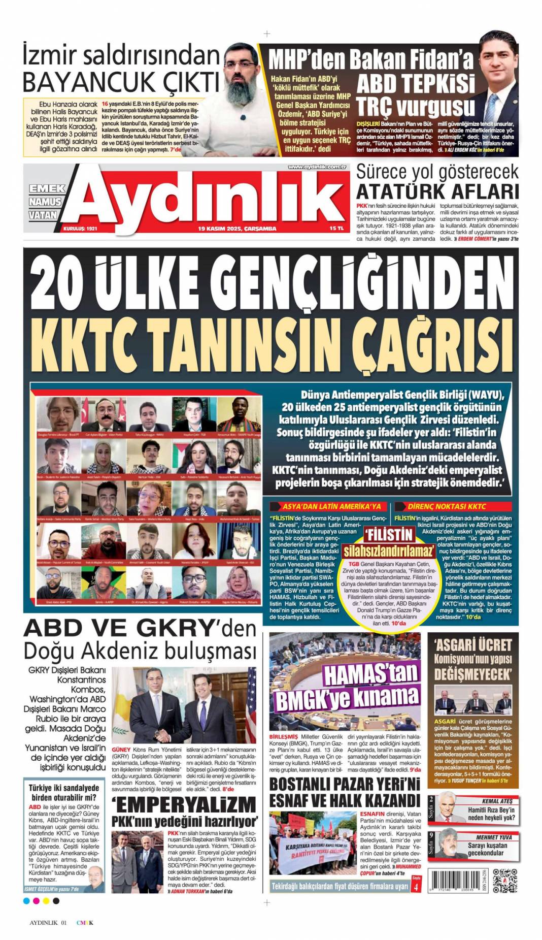 Hayat pahalılığını mutlaka çözeceğiz: 19 Kasım 2025 Çarşamba, güncel gazete manşetleri... 22