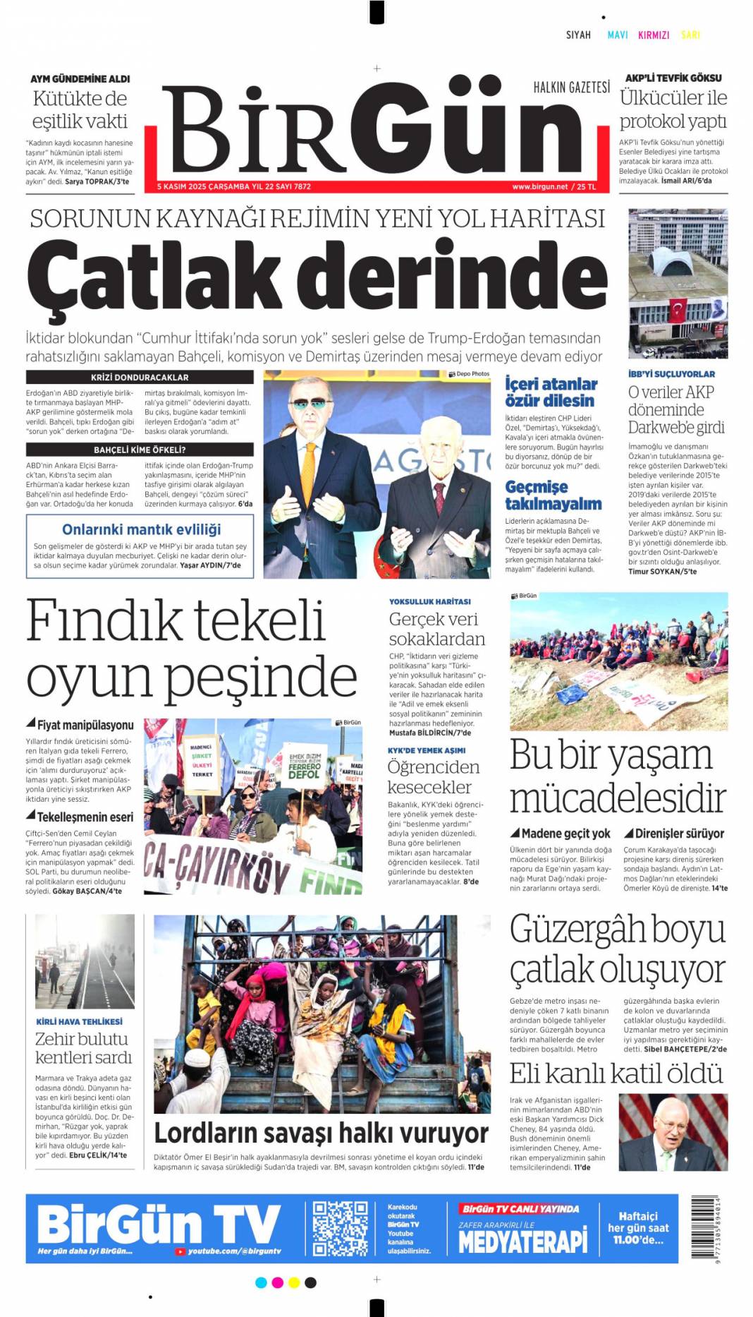 305 Bin aile yeni yuvasında: 5 Kasım 2025 Çarşamba güncel gazete manşetleri 21