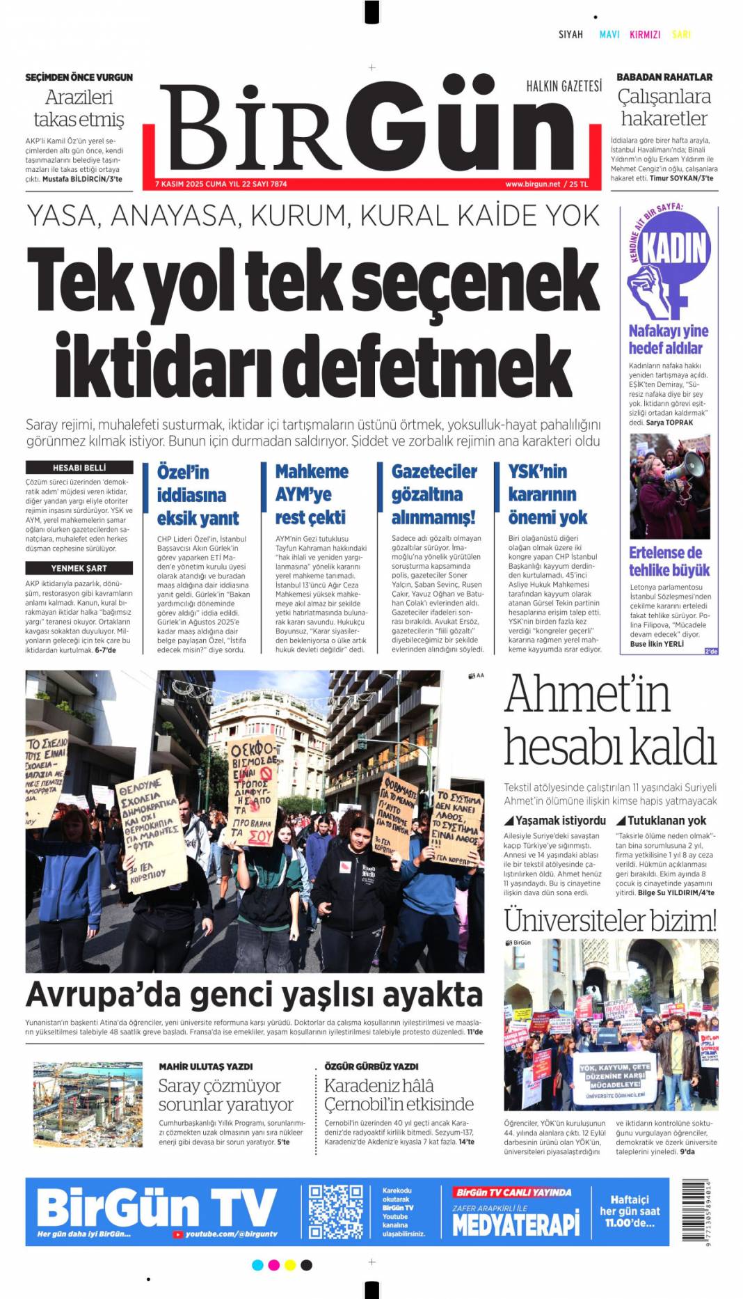 Yolsuzluklar ortaya dökülünce Özel çirkinleşiyor: 9 Kasım 2025 Cuma güncel gazete manşetleri 20