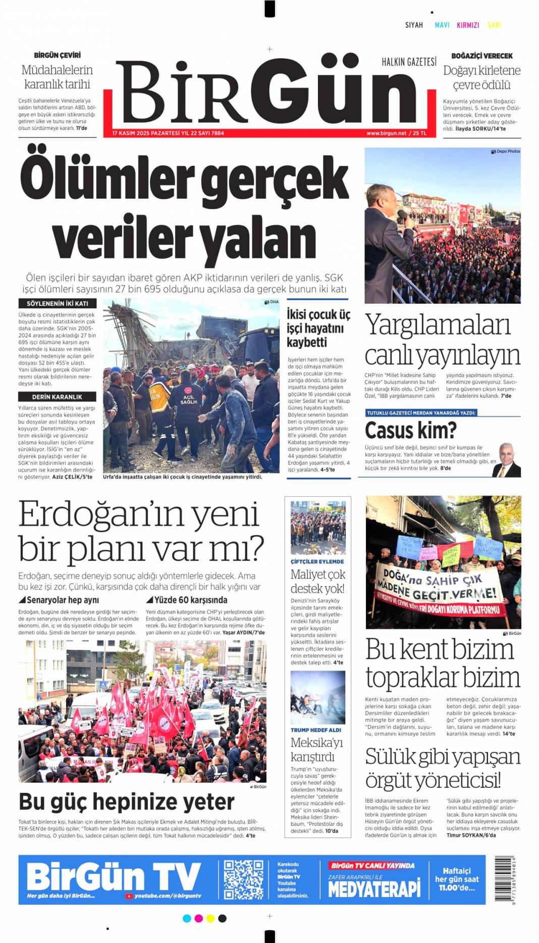 Sistemin A takımı rüşvet zengini: 17 Kasım 2025 Pazartesi güncel gazete manşetleri... 8