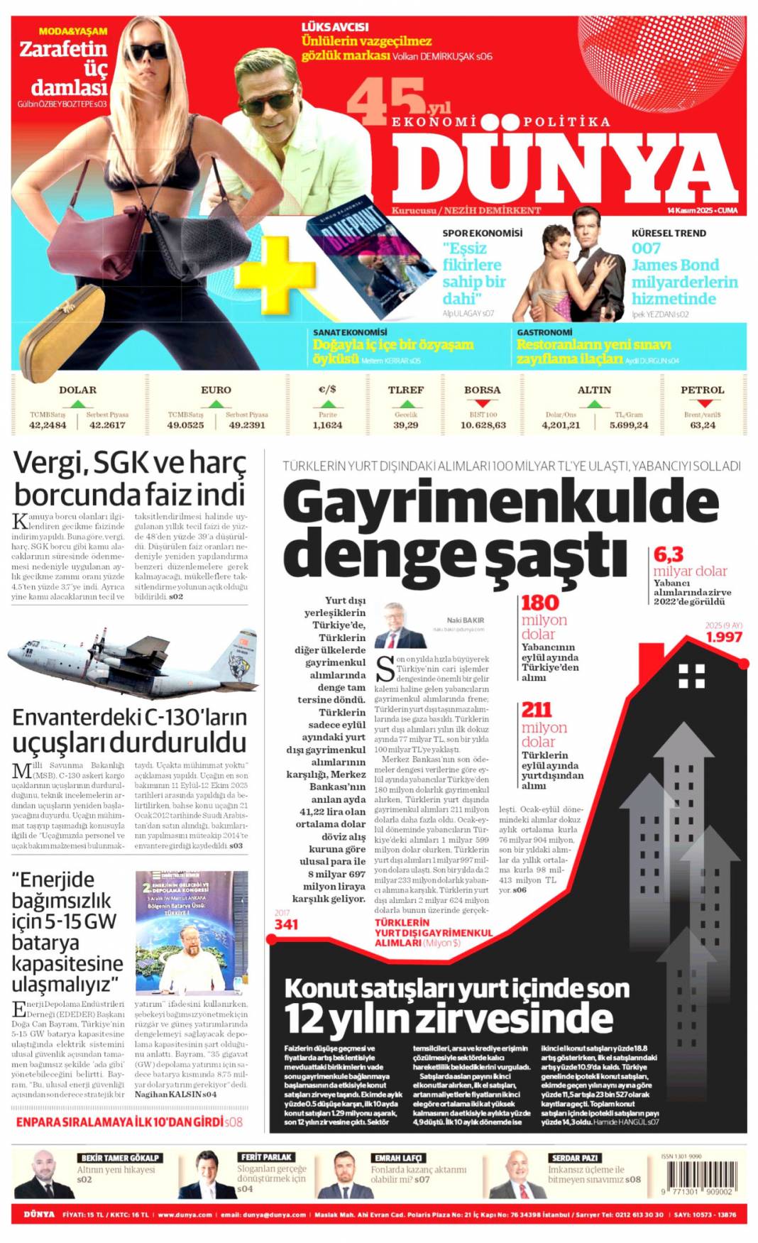 Haraca bağlananlar ekosistemi deşifre etti: 14 Kasım 2025 Cuma güncel gazete manşetleri... 21