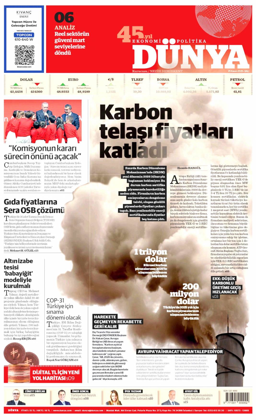 CHP koynundaki yılanı fark etti: 25 Kasım 2025 Salı, güncel gazete manşetleri... 13