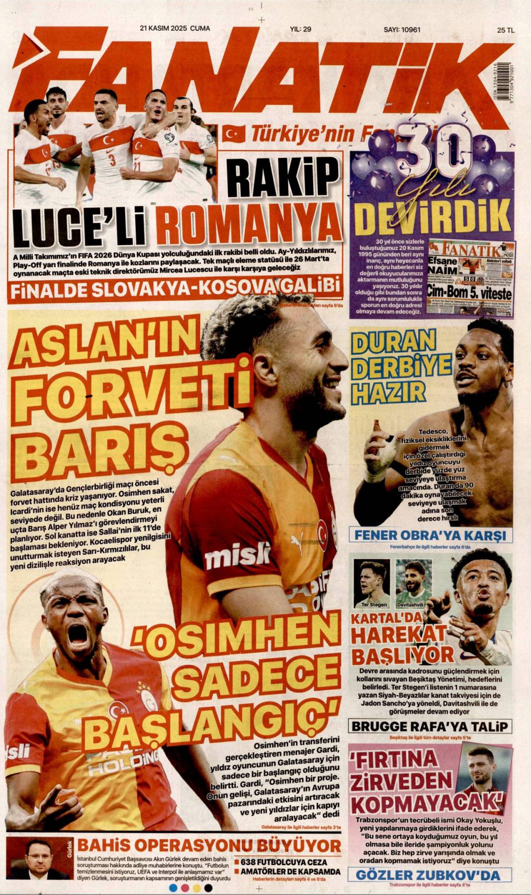 CHP'lilerin tezgahı pazarcıdan döndü: 21 Kasım 2025 Cuma güncel gazete manşetleri... 26