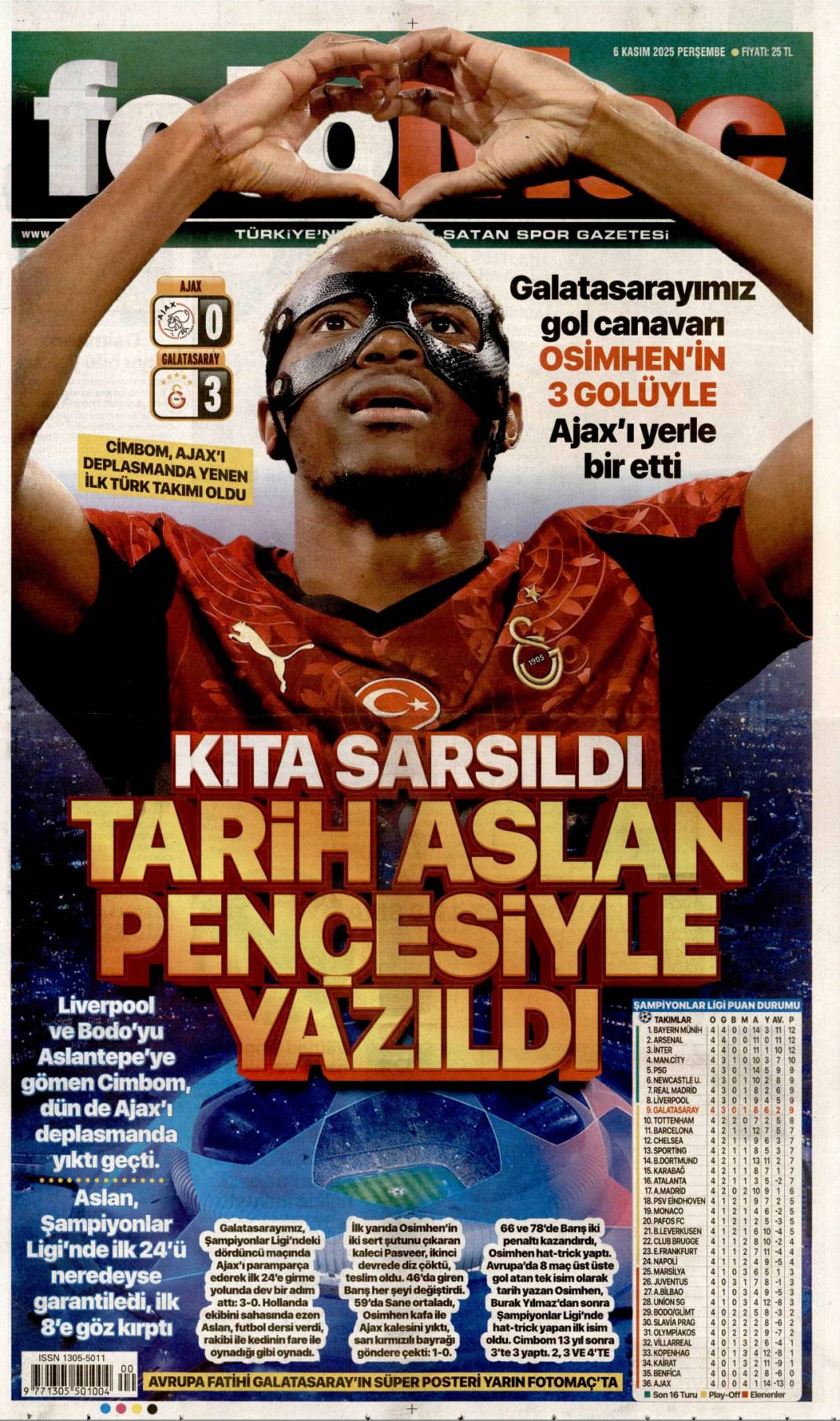 New york Gazze dostunu seçti: 6 Kasım 2025 Perşembe güncel gazete manşetleri 21