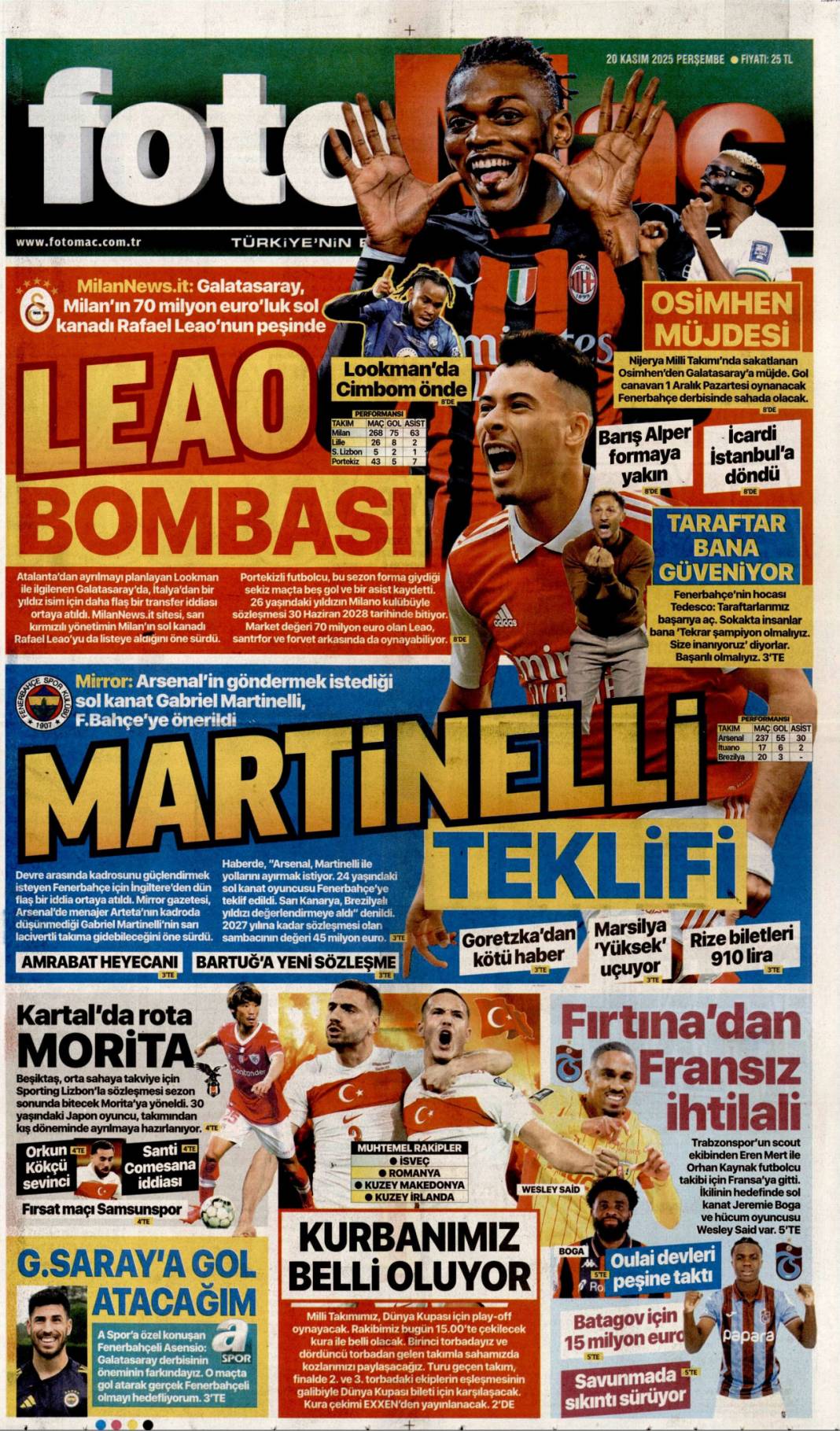 CHP hokkabazlıkla yolsuzluğu kapatamaz: 20 Kasım 2025 Perşembe, güncel gazete manşetleri... 24