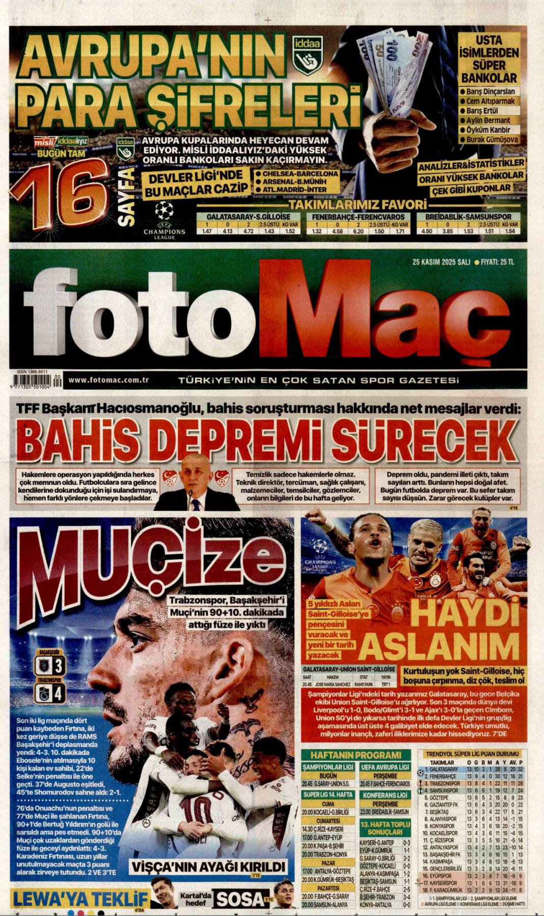 CHP koynundaki yılanı fark etti: 25 Kasım 2025 Salı, güncel gazete manşetleri... 23