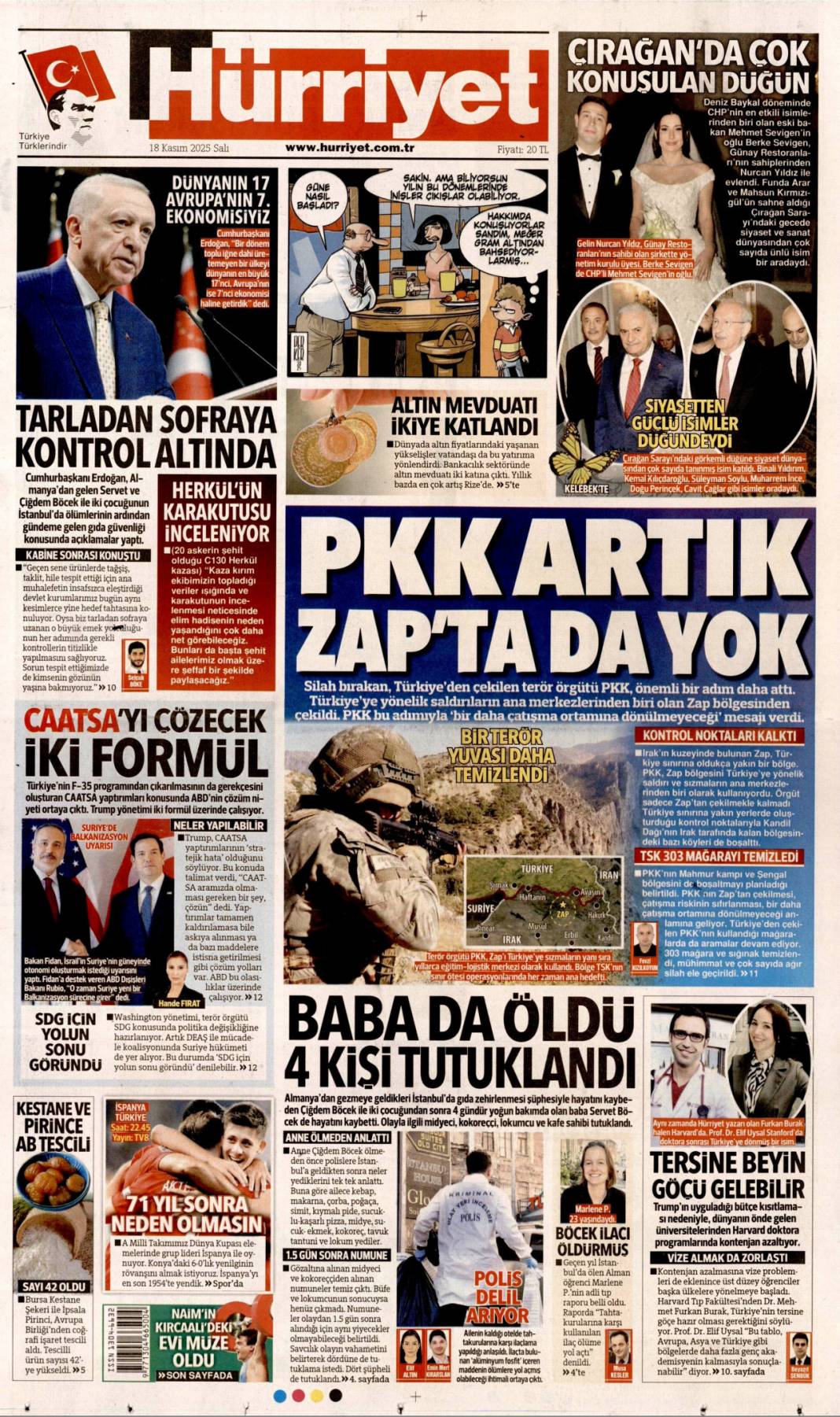 Devekuşu siyaseti CHP'yi bitirecek: 18 Kasım 2025 Salı, güncel gazete manşetleri... 5