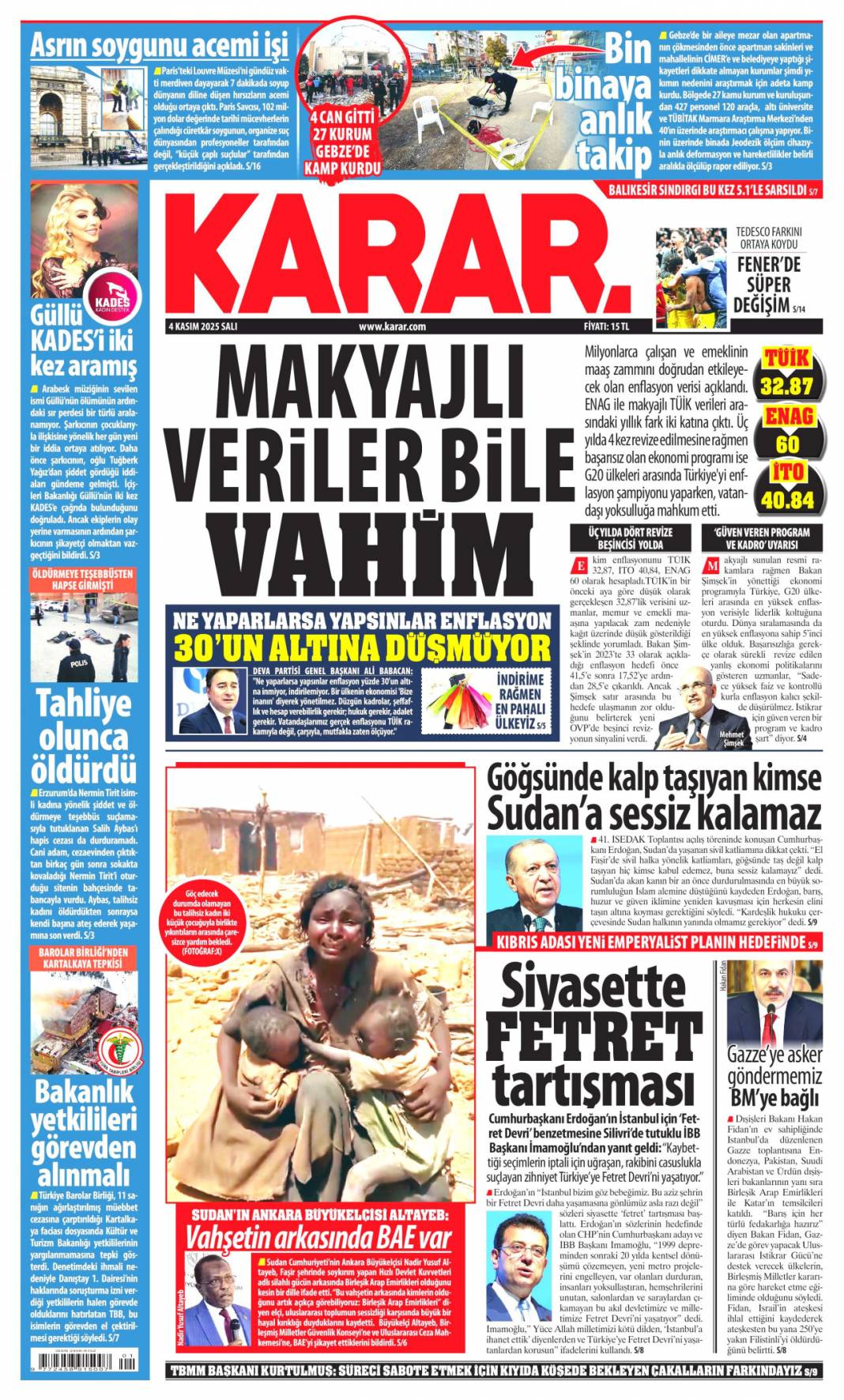 Cumhuriyetin en başarılı kadrosuyuz! 4 Kasım 2025 Salı, güncel gazete manşetleri 9