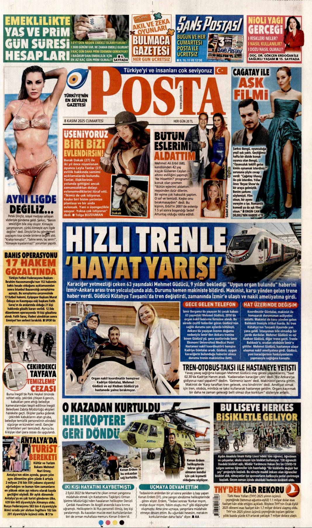 Zayıflat zehirle yok et: 8 Kasım 2025 Cumartesi güncel gazete manşetleri... 7