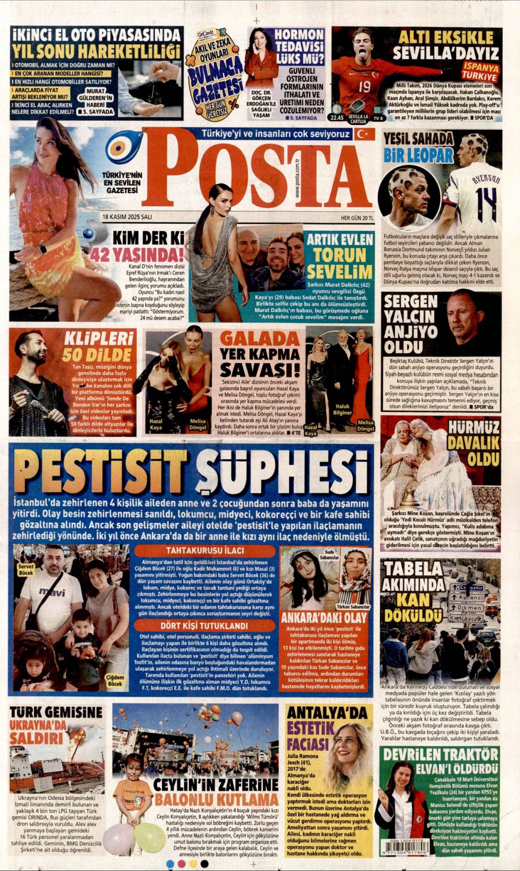 Devekuşu siyaseti CHP'yi bitirecek: 18 Kasım 2025 Salı, güncel gazete manşetleri... 13