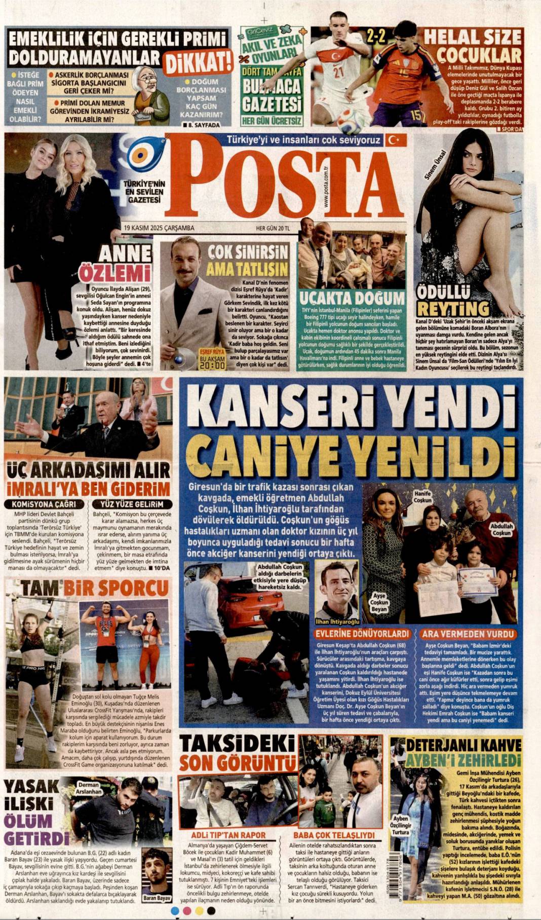 Hayat pahalılığını mutlaka çözeceğiz: 19 Kasım 2025 Çarşamba, güncel gazete manşetleri... 13