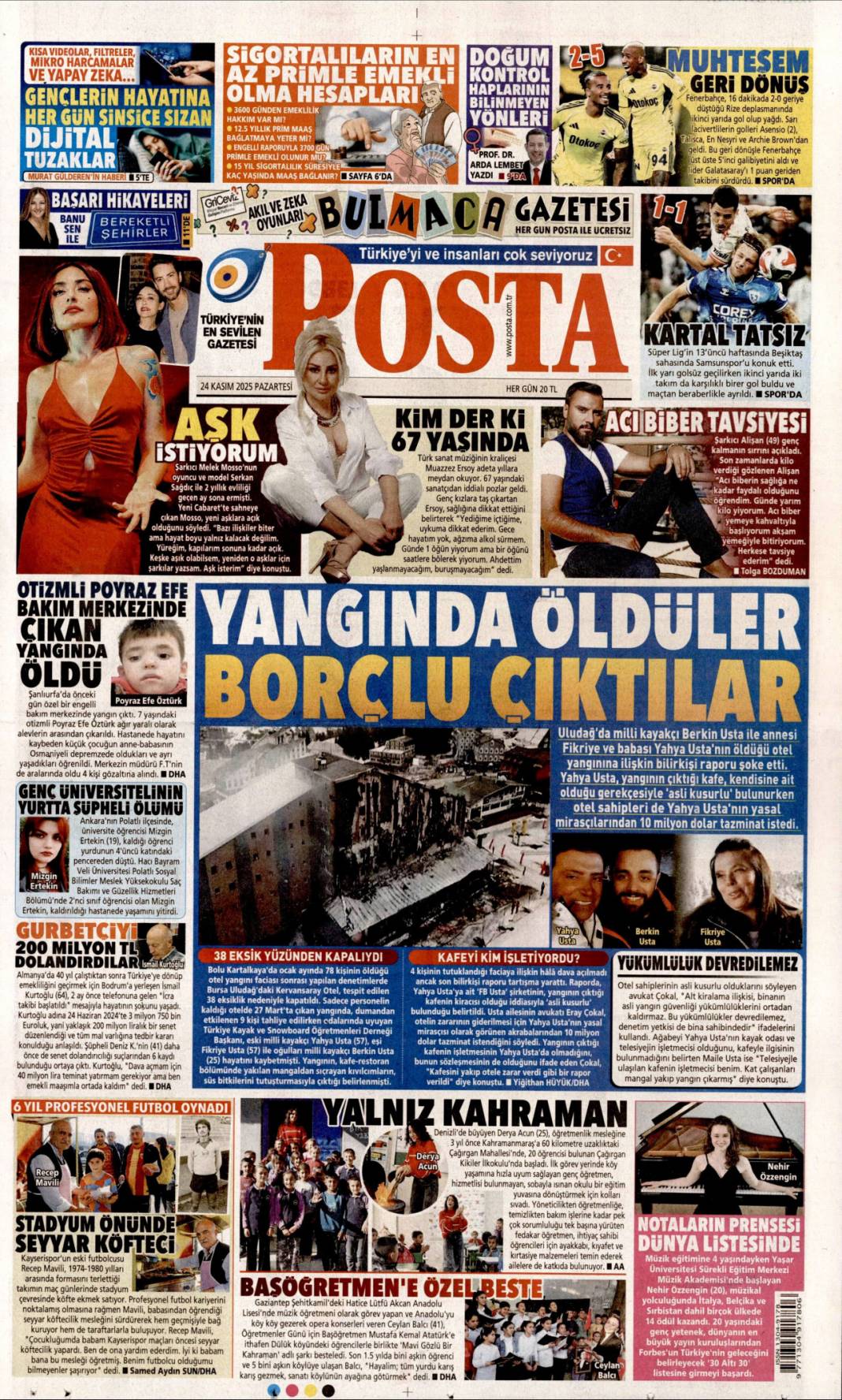 Cumhuriyetin öğretmeni: 21 Kasım 2025 Pazartesi güncel gazete manşetleri... 21