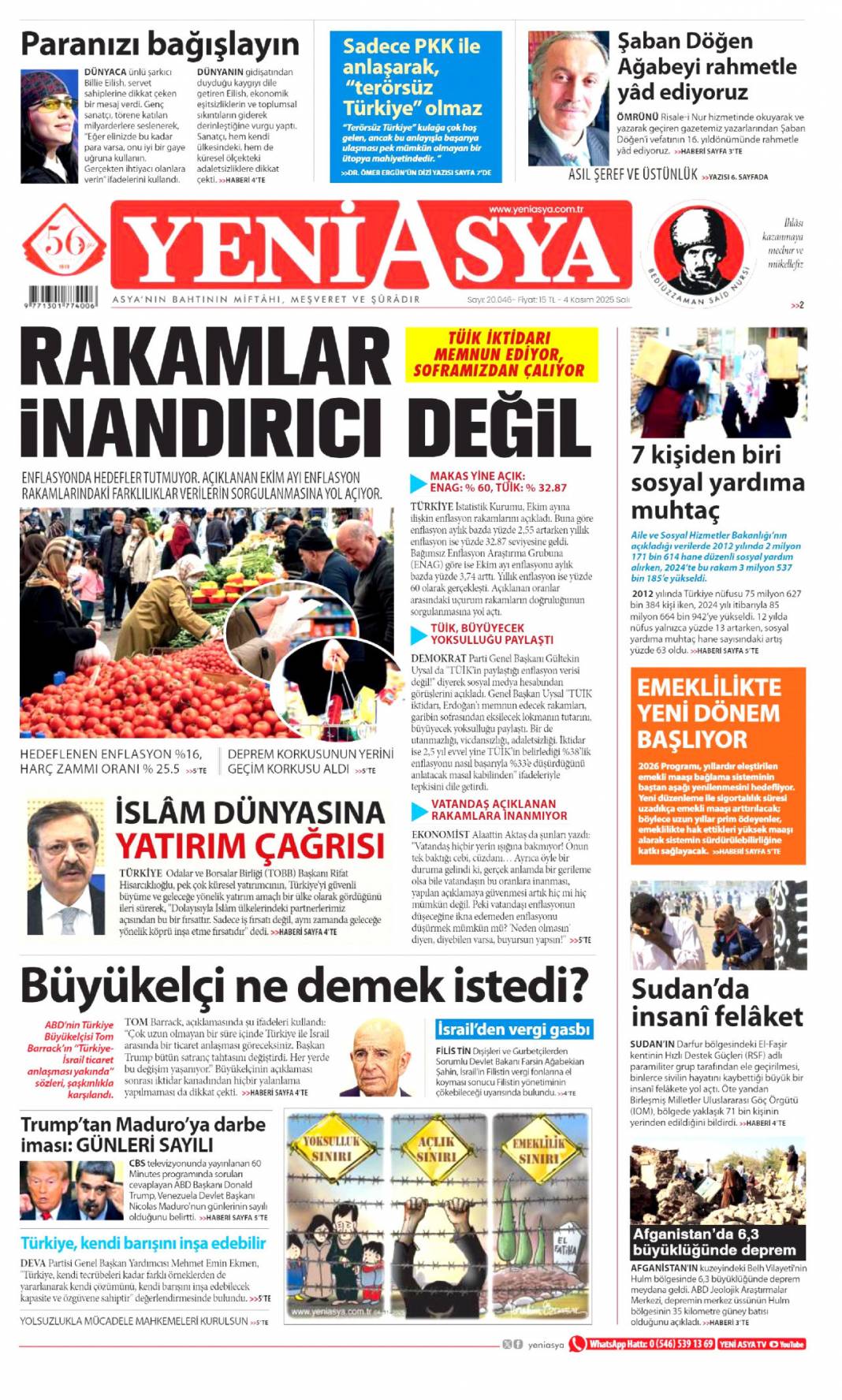 Cumhuriyetin en başarılı kadrosuyuz! 4 Kasım 2025 Salı, güncel gazete manşetleri 22