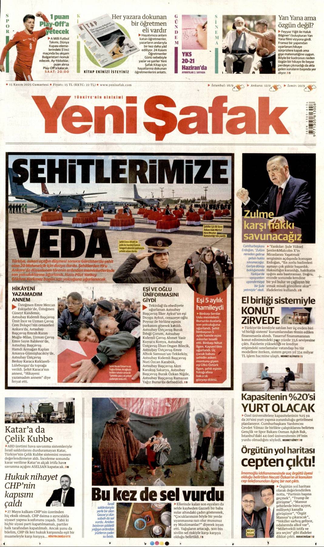 Ortaköy faciasında korkunç şüphe: 15 Kasım 2025 Cumartesi güncel gazete manşetleri... 6