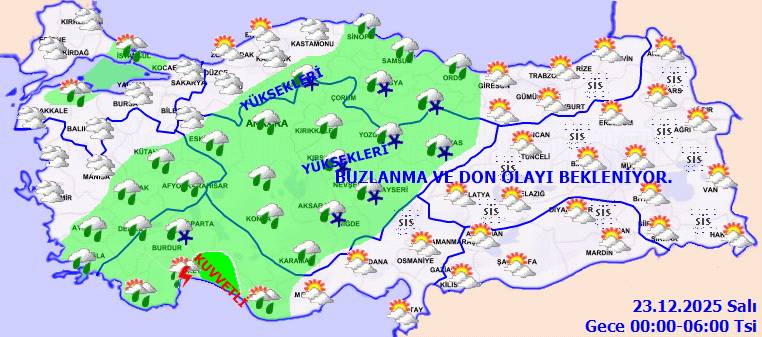 Meteoroloji uyardı: O bölgeler buz kesecek! Bugün hava nasıl, Pazartesi hava nasıl olacak? 3