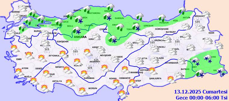 Meteoroloji açıkladı: O, bölgelere karla karışık yağmur geliyor! Bugün hava nasıl, cuma günü hava nasıl olacak? 4