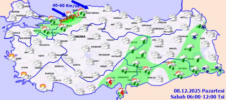 Meteoroloji açıkladı: Lapa lapa kar geliyor! Bugün hava nasıl, pazartesi hava nasıl olacak? 6