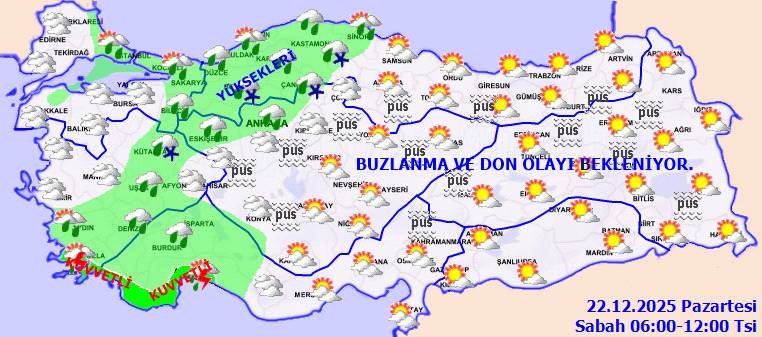 Meteoroloji uyardı: O bölgeler buz kesecek! Bugün hava nasıl, Pazartesi hava nasıl olacak? 6