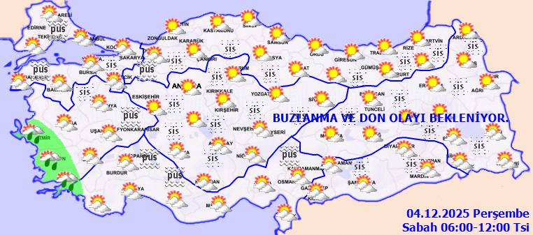 Meteoroloji uyardı: Buzlanma ve don, o bölgelerde etkili olacak! Bugün hava nasıl, perşembe günü hava nasıl olacak? 7