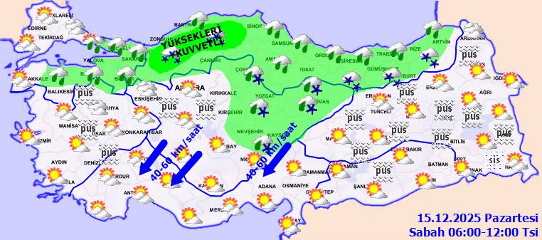 Meteoroloji'den uyarı üstüne uyarı: O, bölgeler buz tutacak! Bugün hava nasıl, pazartesi hava nasıl olacak? 5