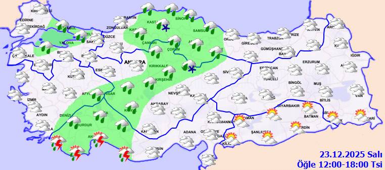Meteoroloji uyardı: O, bölgelerde sağanak yağış etkili olacak! Bugün hava nasıl, Salı günü hava nasıl olacak? 7