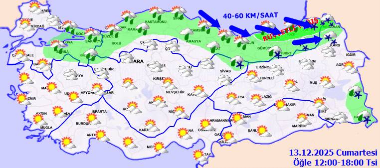 Meteoroloji uyardı: Hafta sonu hava nasıl olacak, bugün hava nasıl, cumartesi hava nasıl olacak? 3