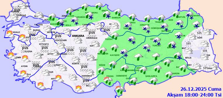 Meteoroloji'den uyarı var: Karla karışık yağmur geliyor! Bugün hava nasıl, Cuma günü hava nasıl olacak? 8