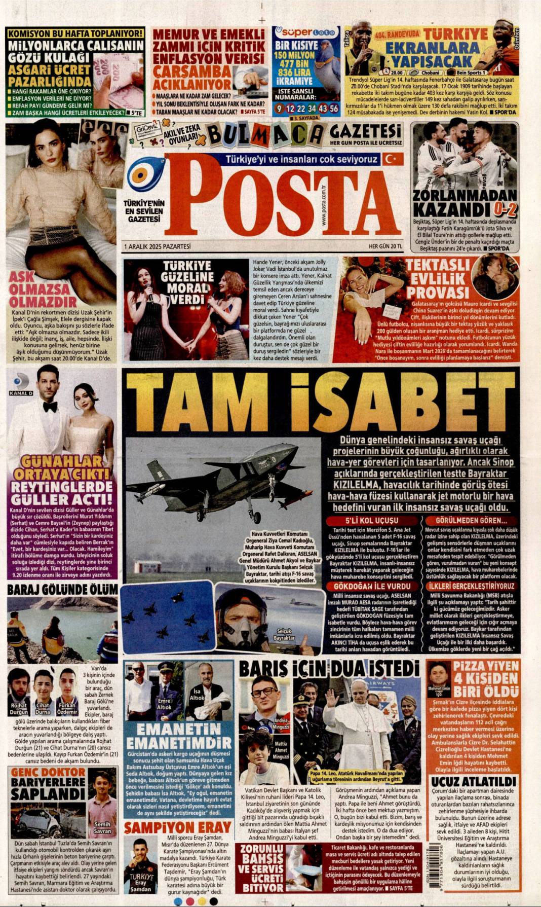 İşte kızıl saçlı köstebek savcı: 1 Ekim 2025 gazete manşetleri 20