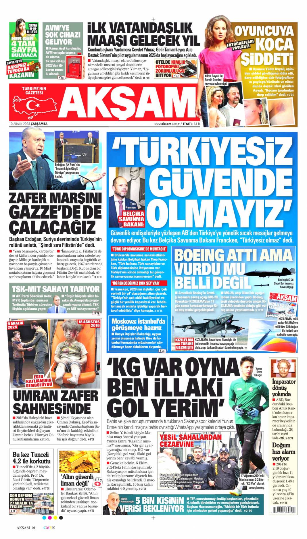 Suriye'den sonra Filistin'e de özgürlük: 10 Aralık 2025 Çarşamba, güncel gazete manşetleri... 21