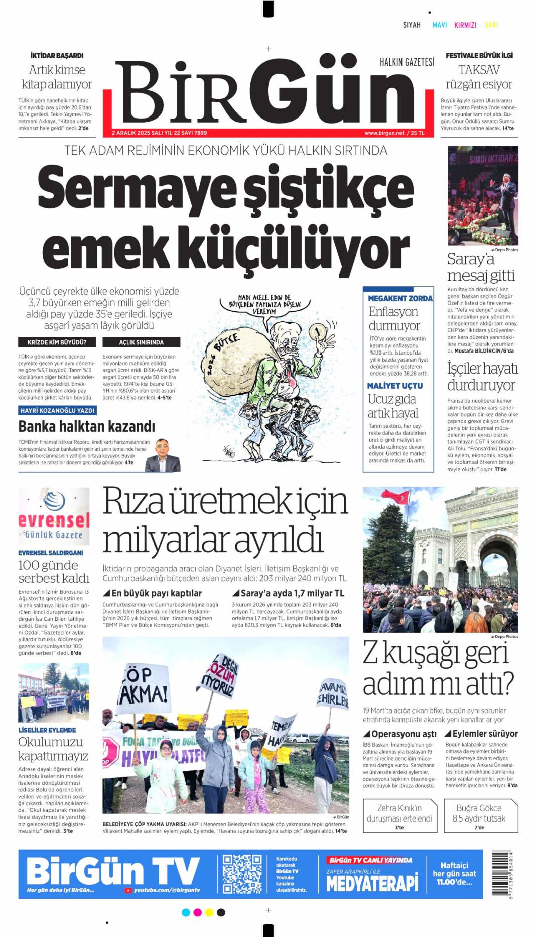 Topyekün kalkınma seferberliği: 2 Kasım 2025 Salı güncel gazete manşetleri... 22