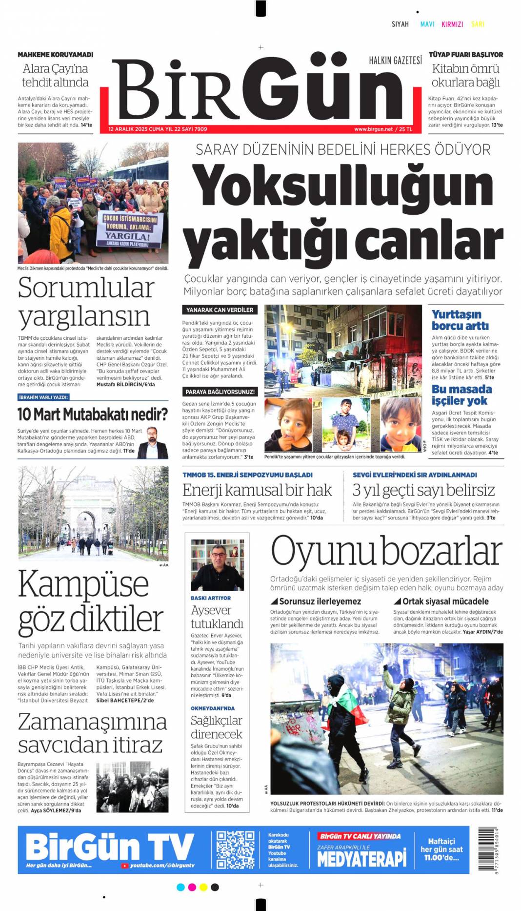 Süreçte üç kritik eşik: 12 Kasım 2025 Cuma güncel gazete manşetleri... 9