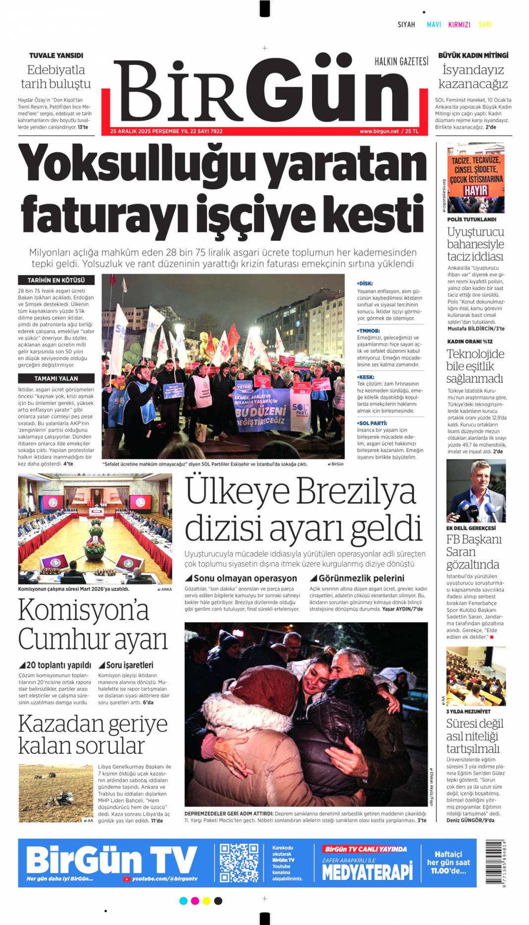 Ege ve Akdeniz'de hakkımızı yedirmeyiz: 25 Aralık 2025 Perşembe güncel gazete manşetleri 8