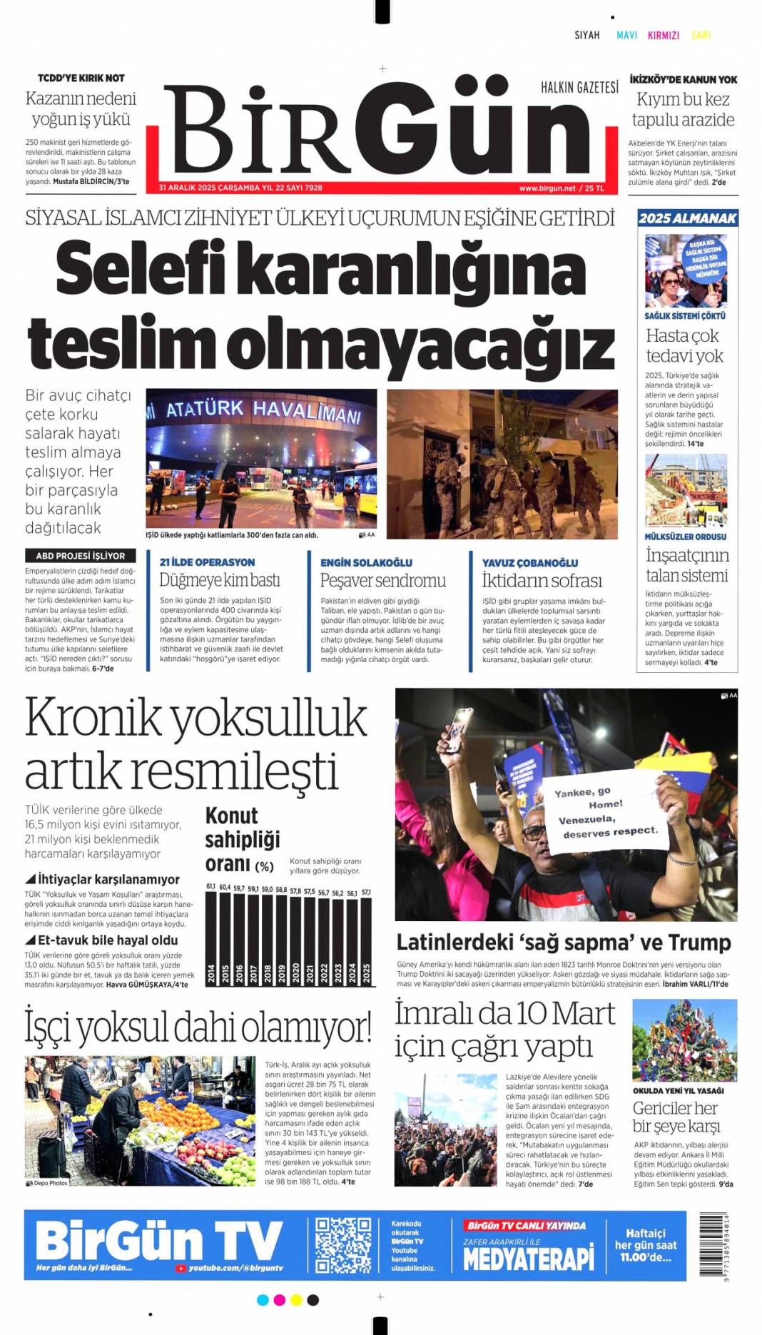 Büyük temizlik başladı: 31 Aralık 2025 Çarşamba güncel gazete manşetleri 19