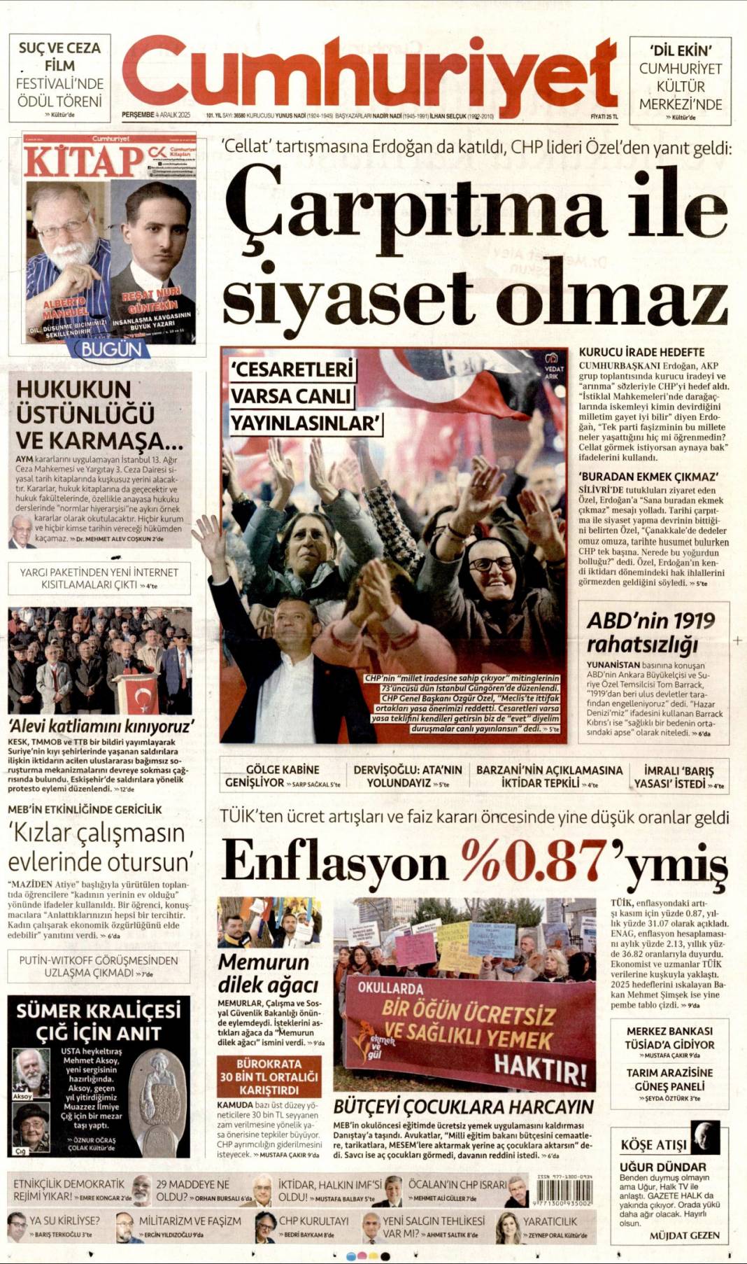 Özel aynaya bak, celladı görürsün: 4 Aralık 2025 Perşembe güncel gazete manşetleri... 3