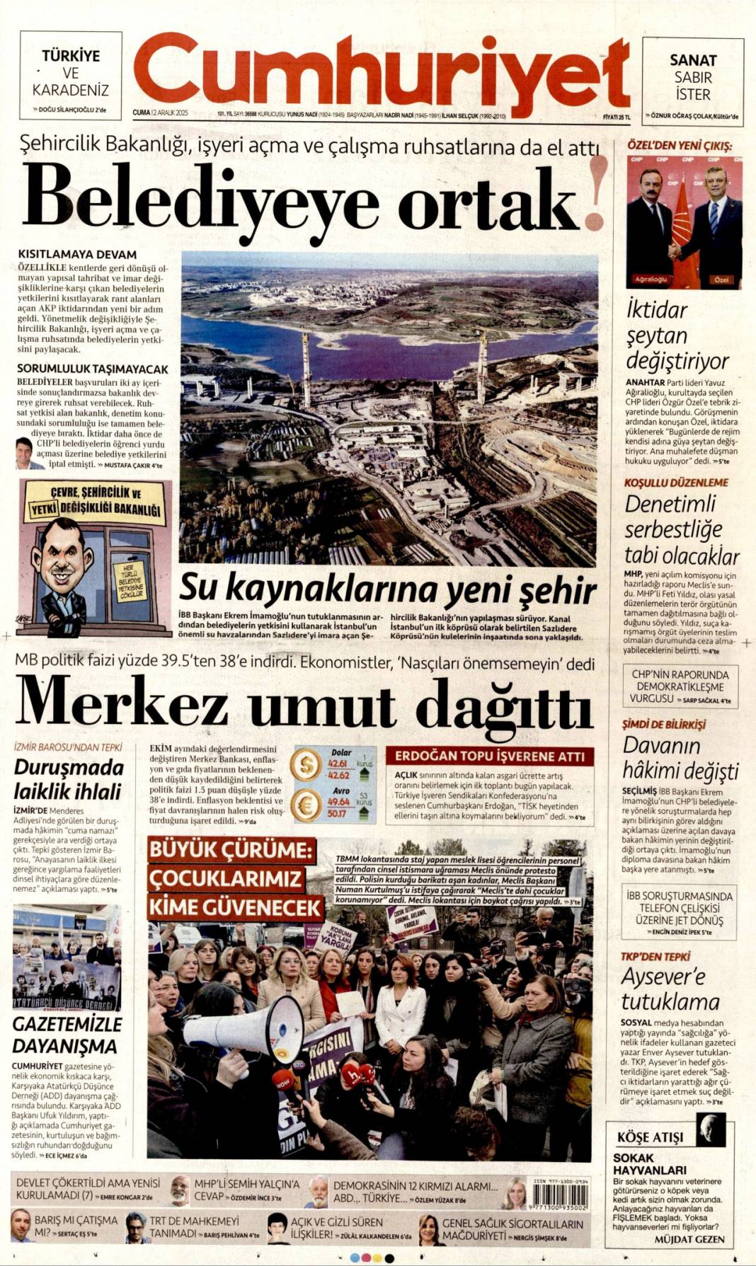 Süreçte üç kritik eşik: 12 Kasım 2025 Cuma güncel gazete manşetleri... 2