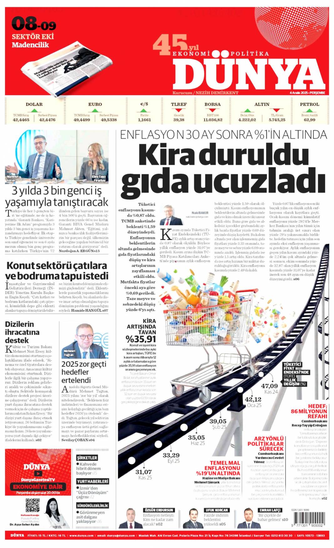 Özel aynaya bak, celladı görürsün: 4 Aralık 2025 Perşembe güncel gazete manşetleri... 12