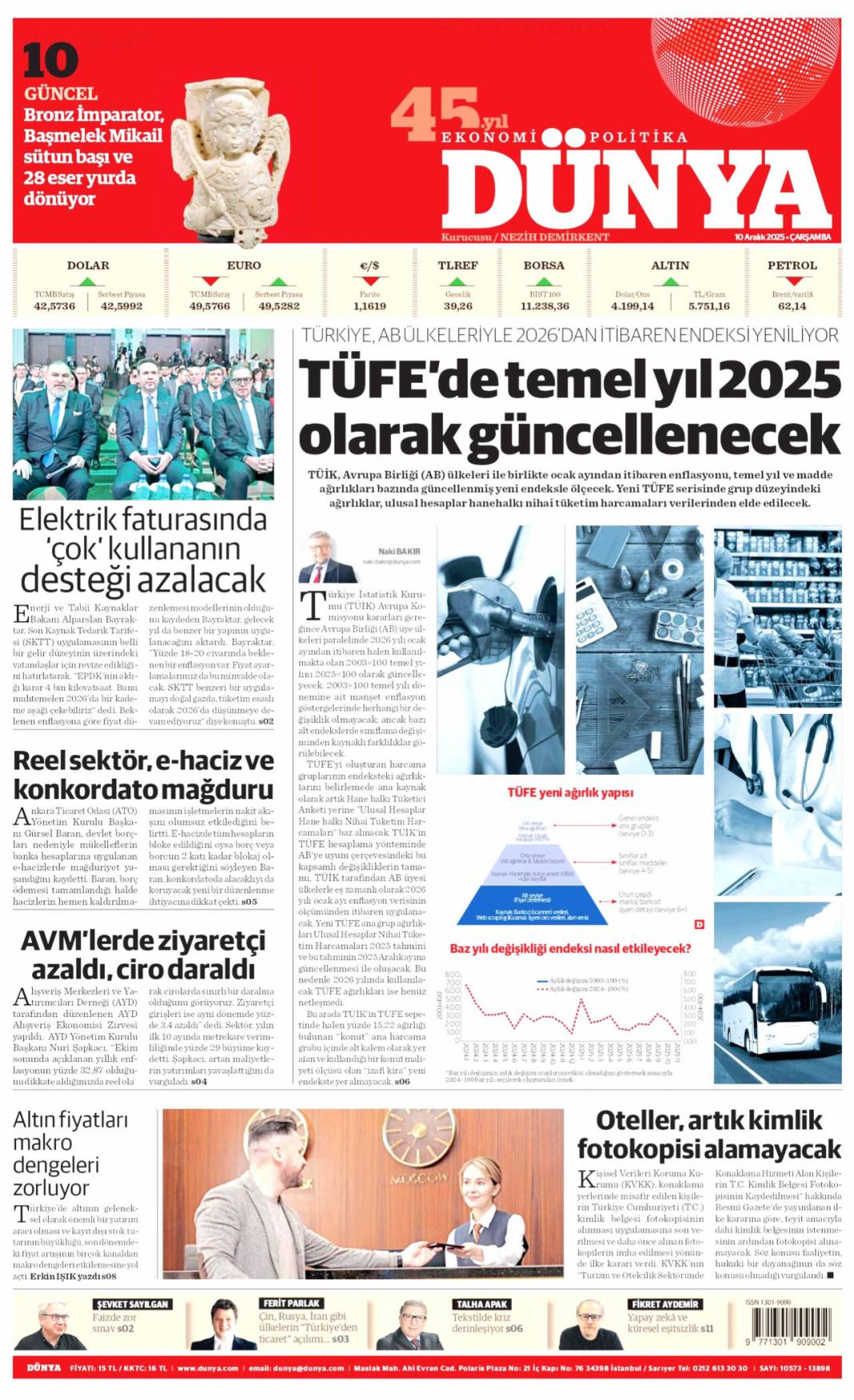 Suriye'den sonra Filistin'e de özgürlük: 10 Aralık 2025 Çarşamba, güncel gazete manşetleri... 19