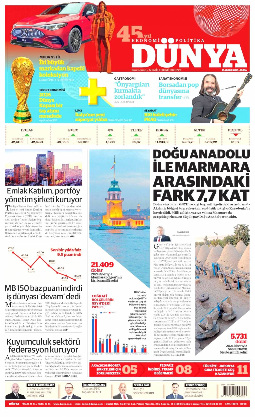 Süreçte üç kritik eşik: 12 Kasım 2025 Cuma güncel gazete manşetleri... 12