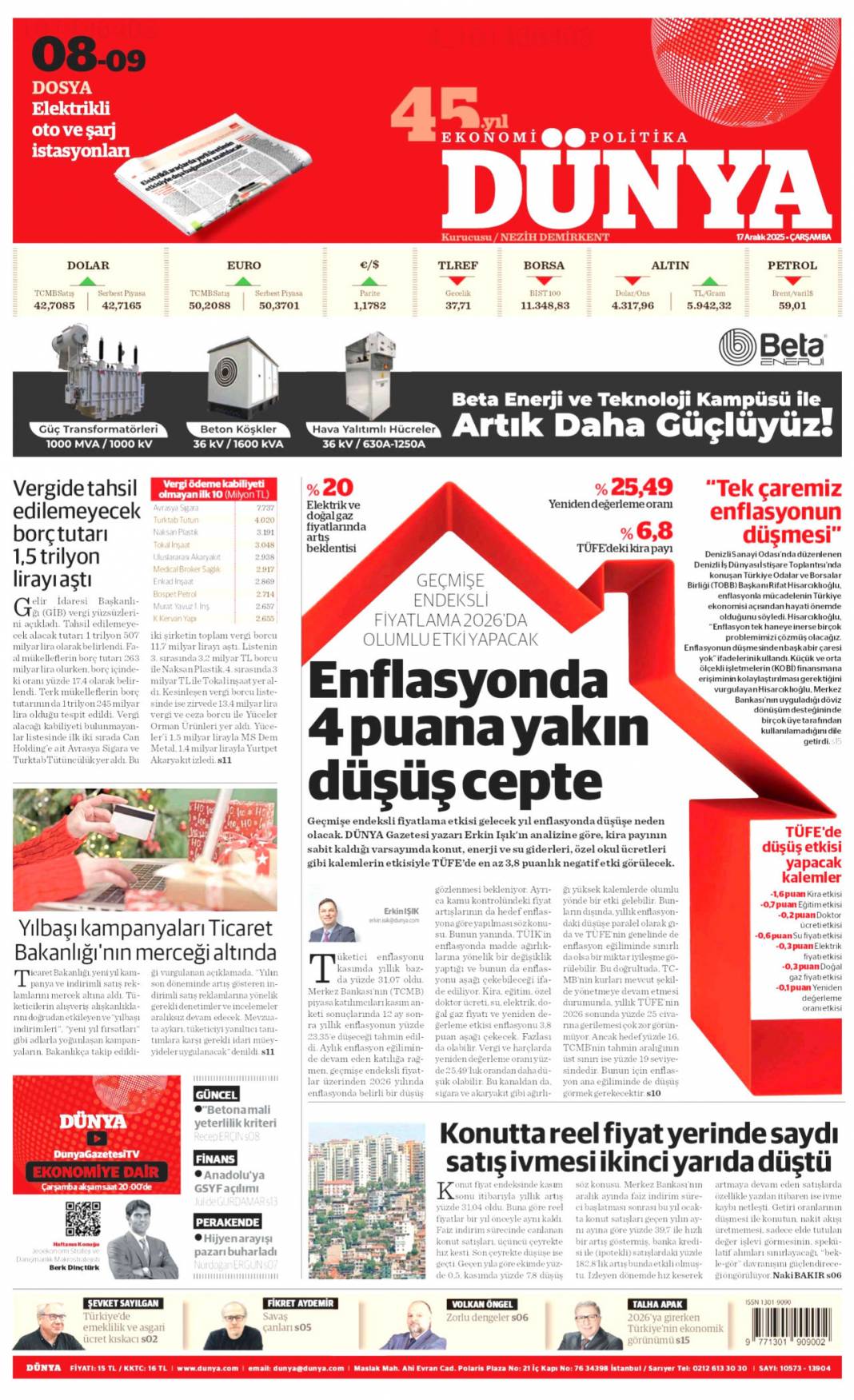 Güllü'nün cinayetinde miras kuşkusu: 17 Aralık 2025 Çarşamba, güncel gazete manşetleri... 16