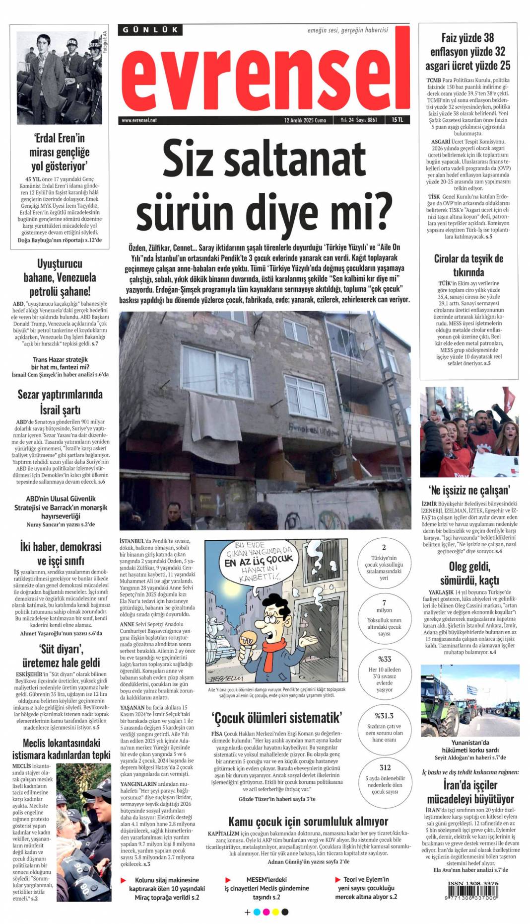 Süreçte üç kritik eşik: 12 Kasım 2025 Cuma güncel gazete manşetleri... 13